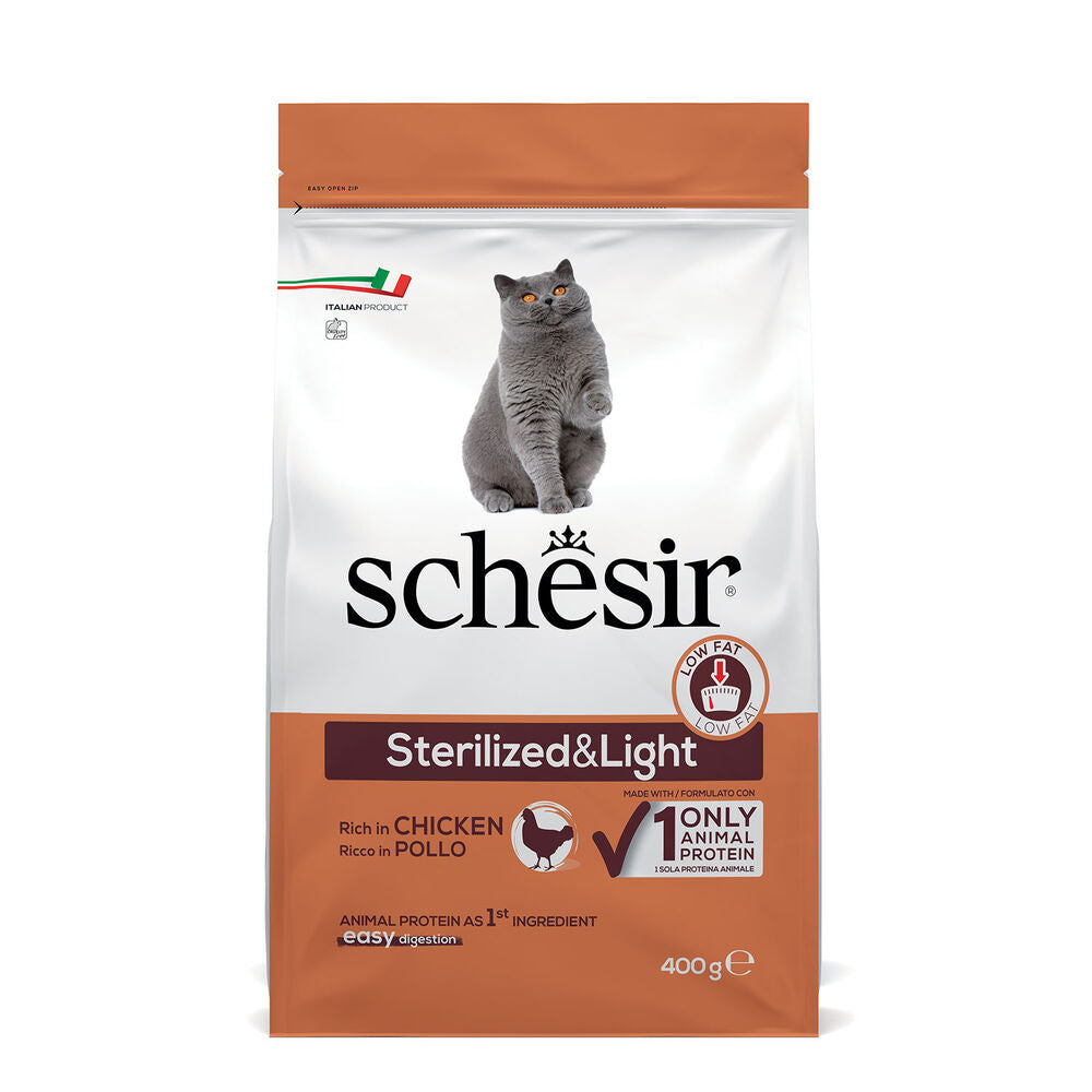 Schesir Cat Sterilized & Light ricco in Pollo