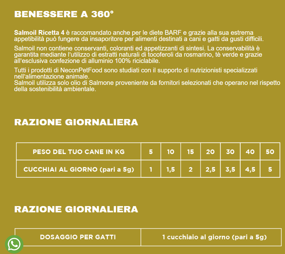 SALMOIL RICETTA 4 ODOR CONTROL