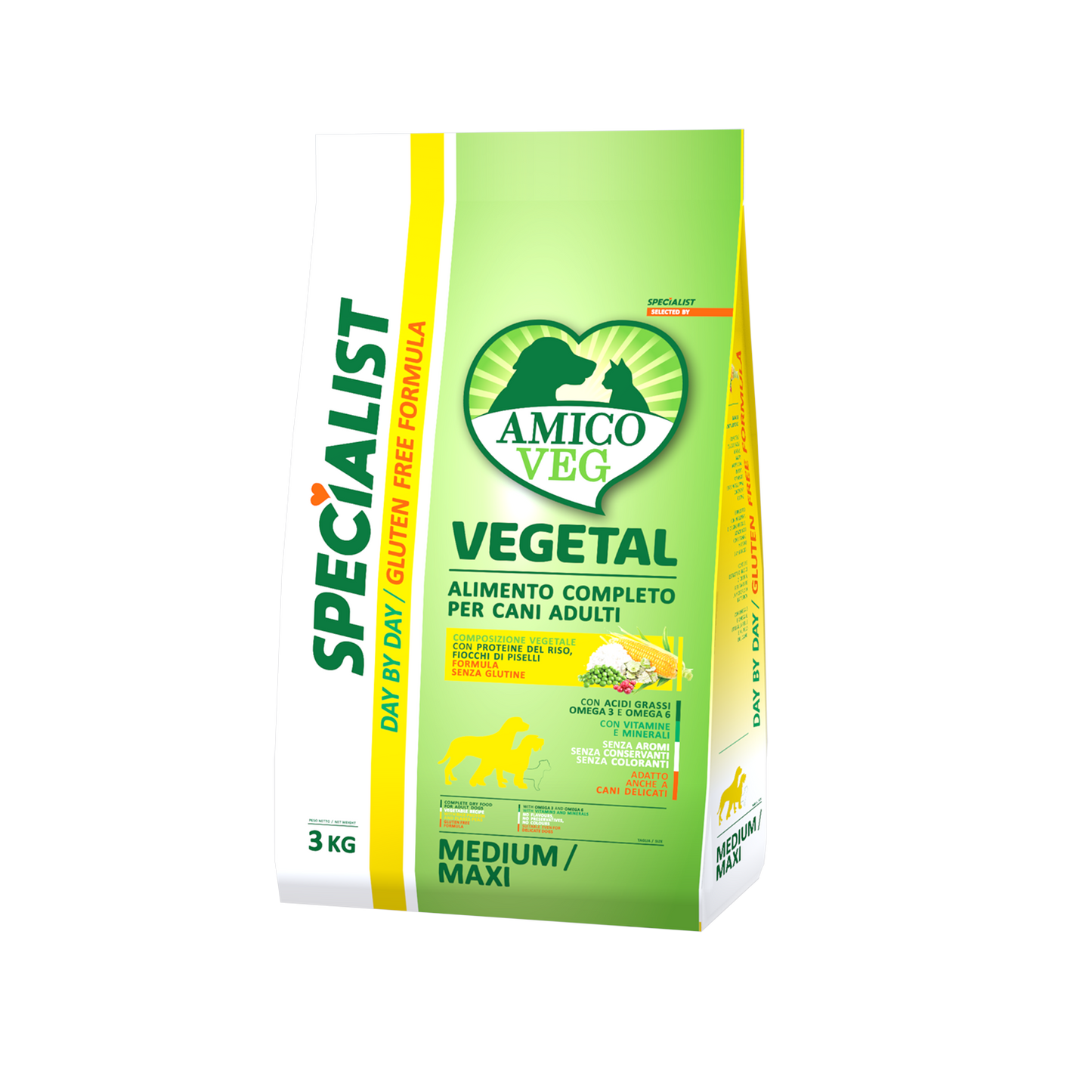 AMICO VEG SPECIALIST DAY BY DAY MEDIUM/MAXI (3Kg.)