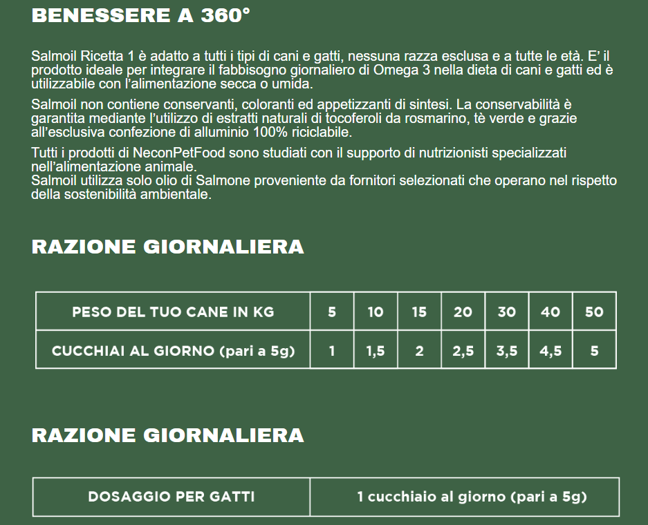 SALMOIL RICETTA 1 BENESSERE RENALE 250ML