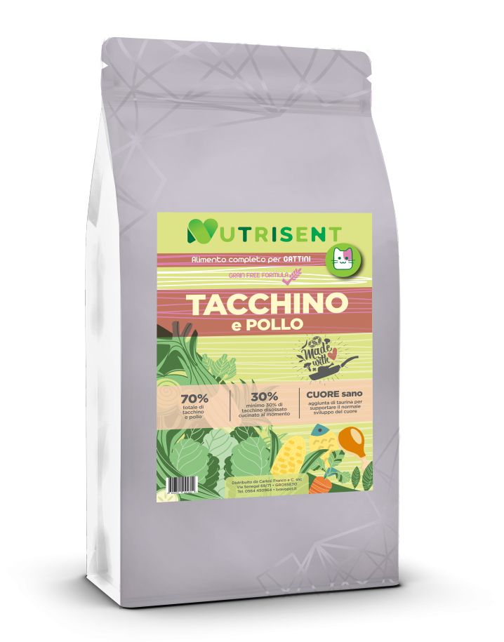 NUTRISENT CAT 1,5kg Alimento Completo per Gattini con Tacchino e Pollo