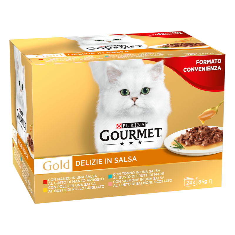 Gourmet Gold Cat Adult Delizie in Salsa 24x85 gr