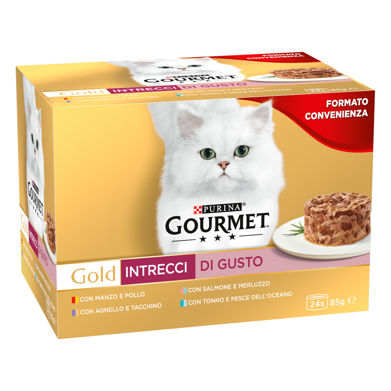 Gourmet Gold Cat Adult Intrecci di Gusto 24x85 gr
