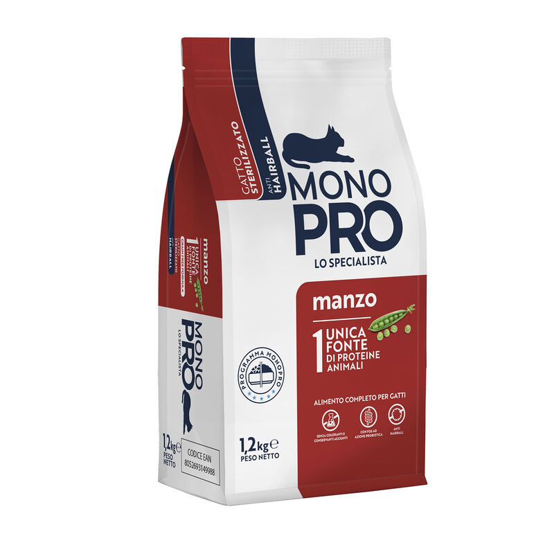 Monopro Cat Sterilised Manzo