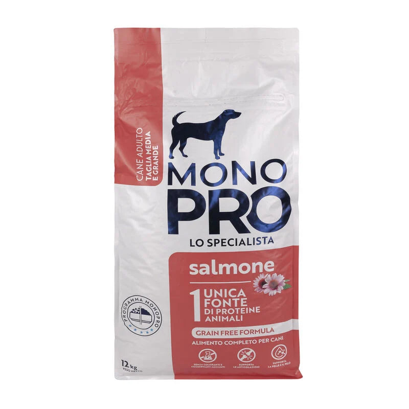 Monopro Dog Adult Medium&Large Grain Free Salmone