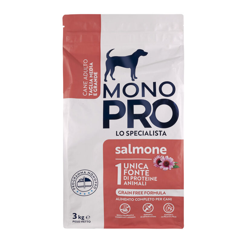 Monopro Dog Adult Medium&Large Grain Free Salmone