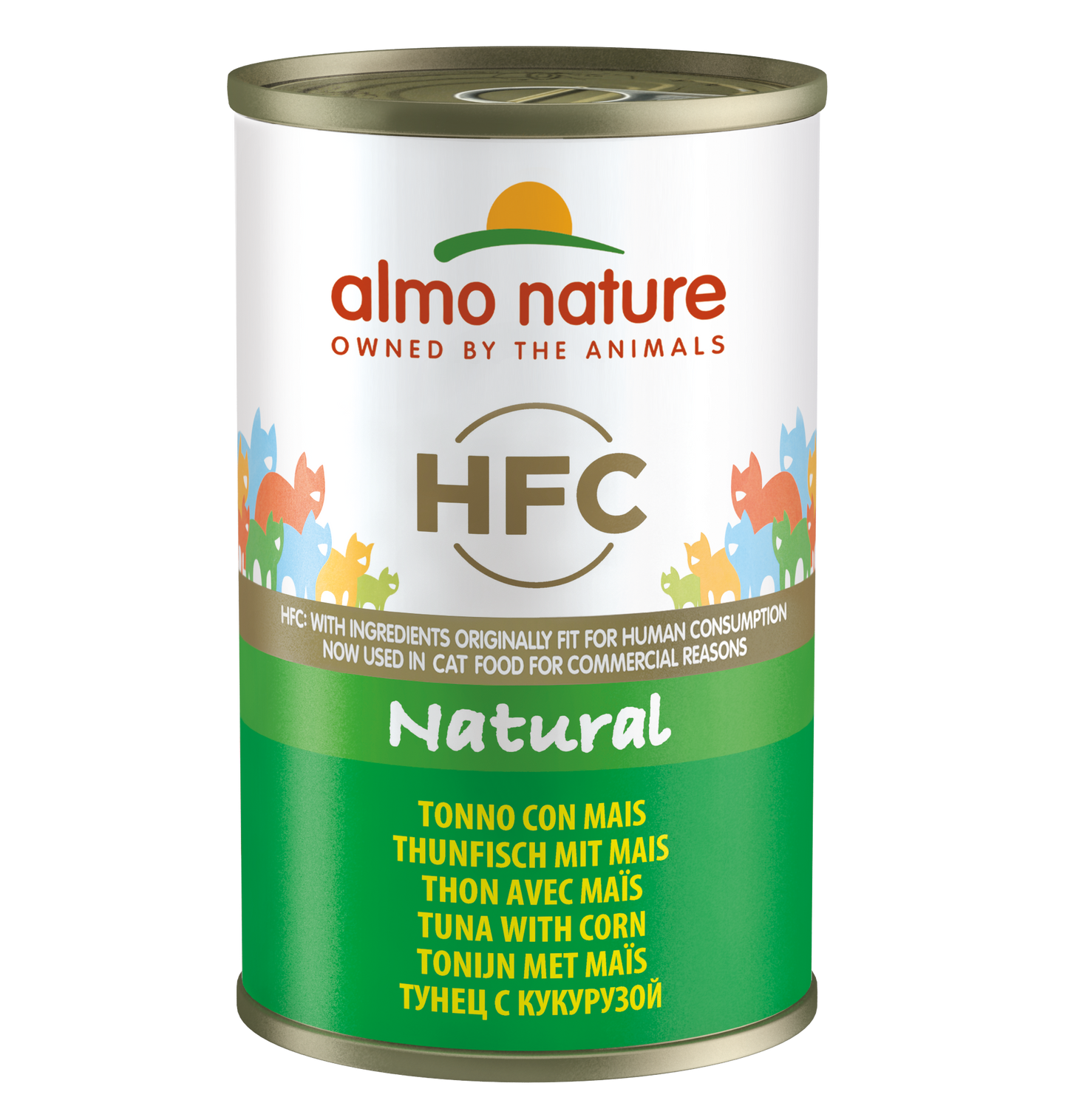 HFC CAT Natural - Tonno con Mais 70gr, 140gr e 280gr