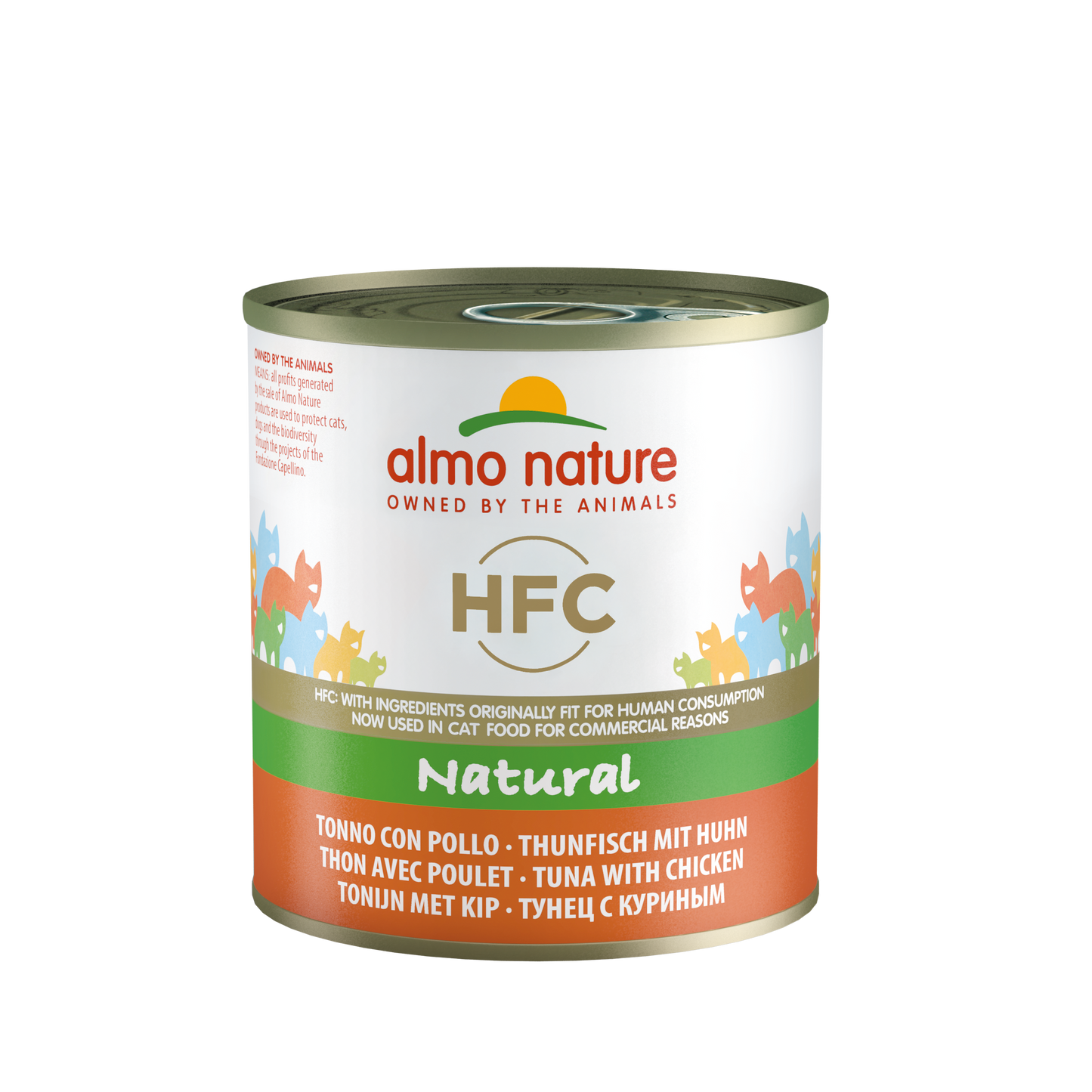 HFC CAT Natural - con Pollo e Tonno 55gr, 70gr, 140gr, e 280gr