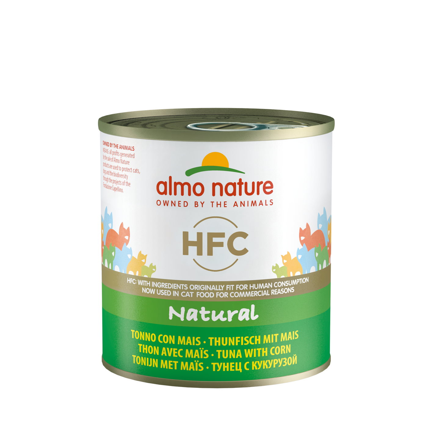 HFC CAT Natural - Tonno con Mais 70gr, 140gr e 280gr
