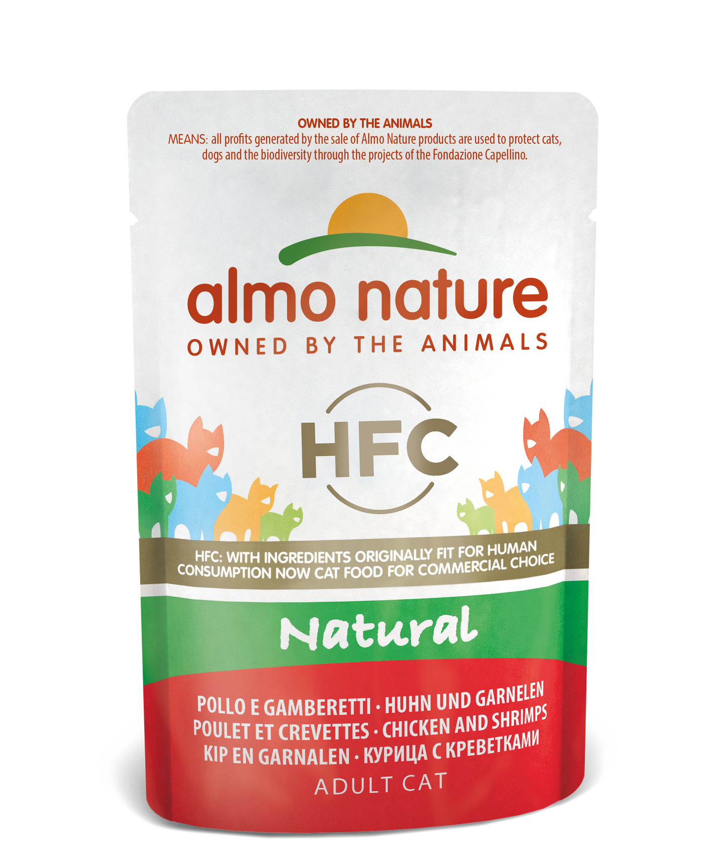 HFC CAT Natural - Pollo e Gamberetti 55gr, 70gr, 140gr, 280gr