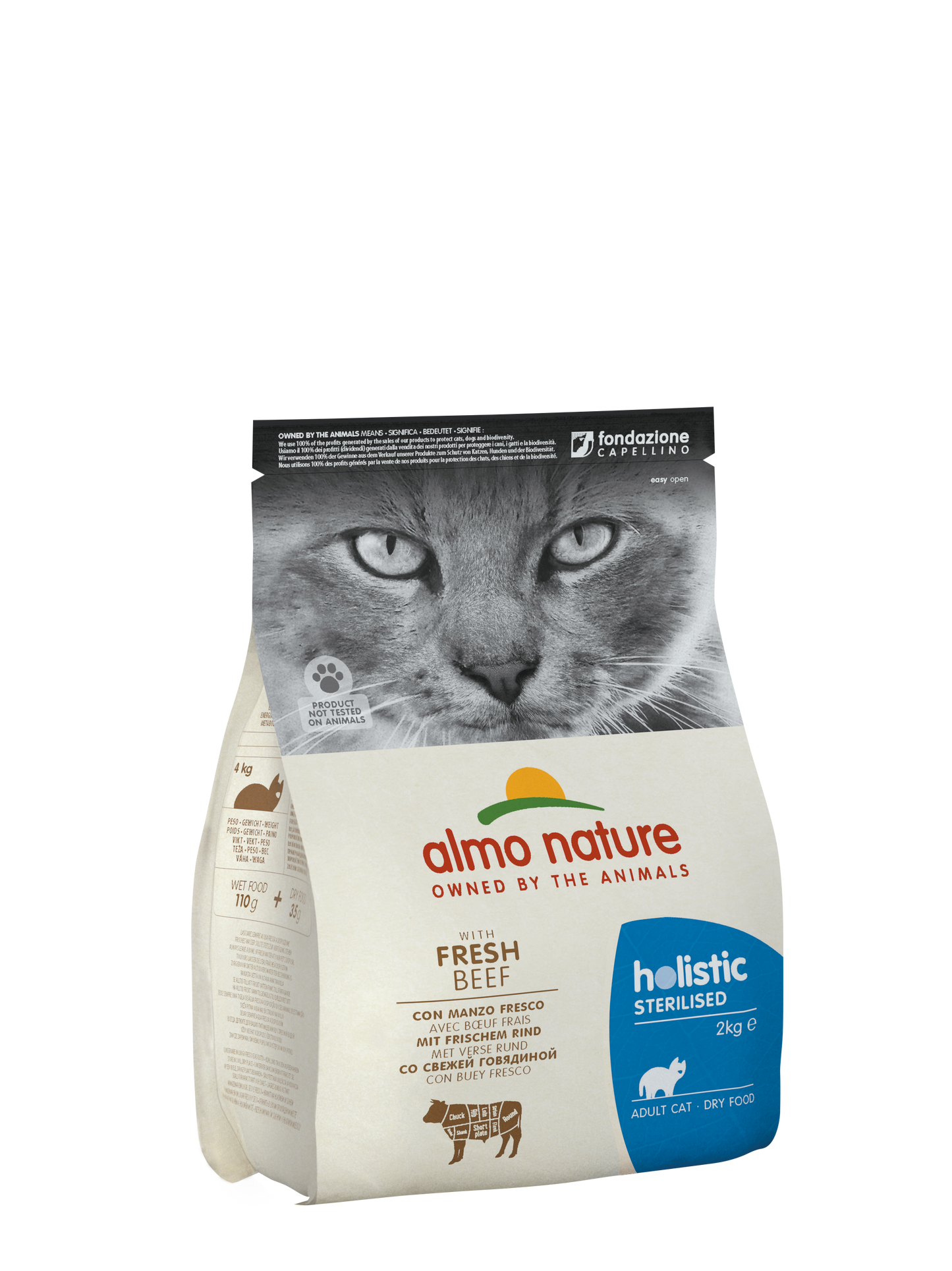 ALMO CAT HOLISTIC Sterilised Manzo 400gr e 2kg