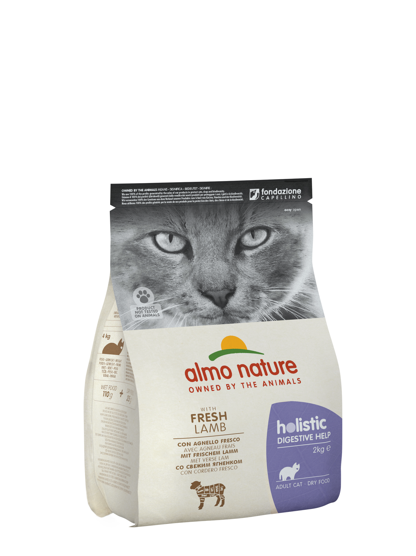 ALMO CAT HOLISTIC Digestive help Agnello 400gr e 2kg