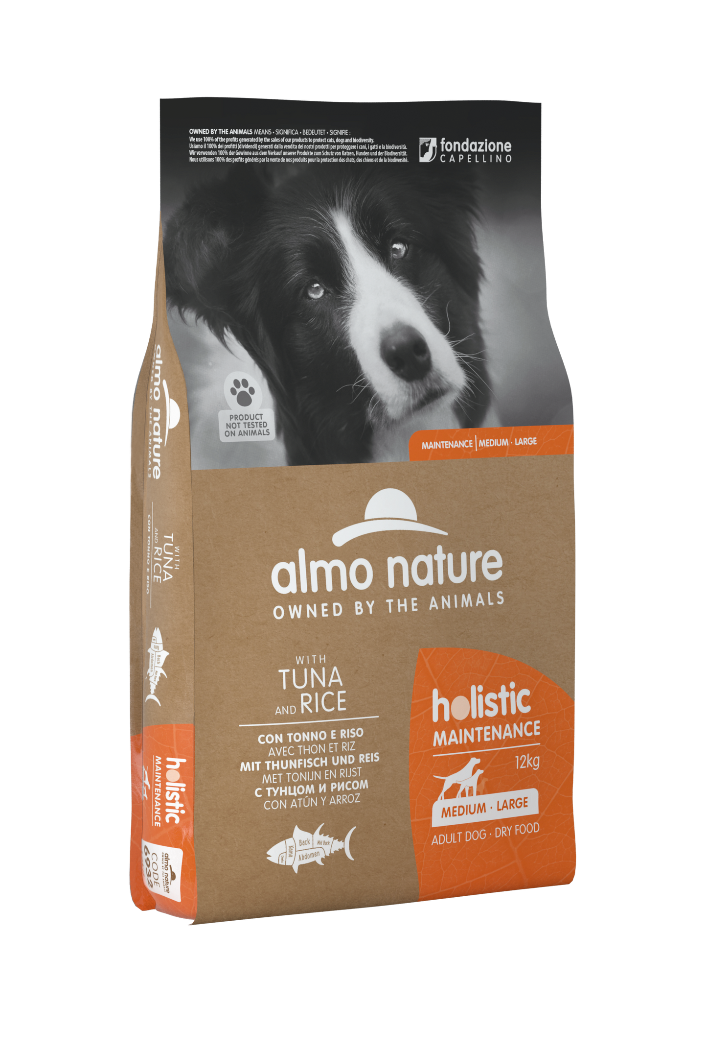 HOLISTIC DOG Maintenance - M-L Tonno e Riso 2kg e 12kg