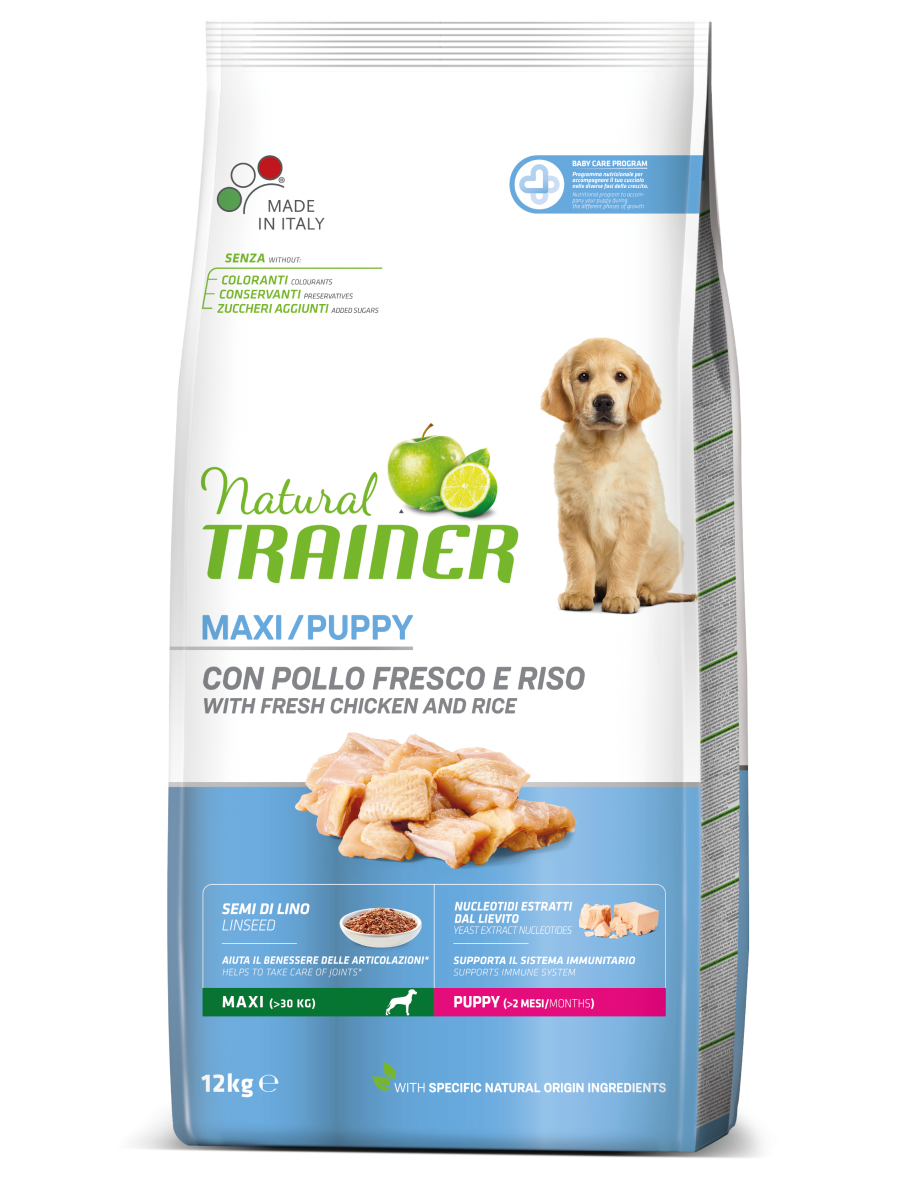 Natural Trainer Cane Puppy Maxi con pollo