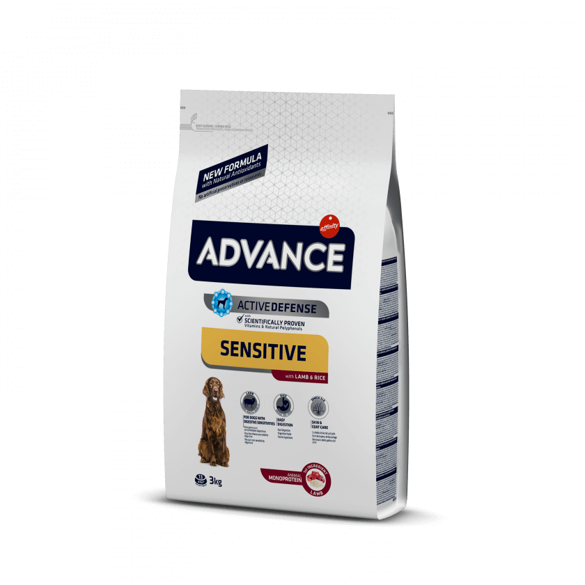 ADVANCE SENSITIVE MED/MAX LAMB & RICE