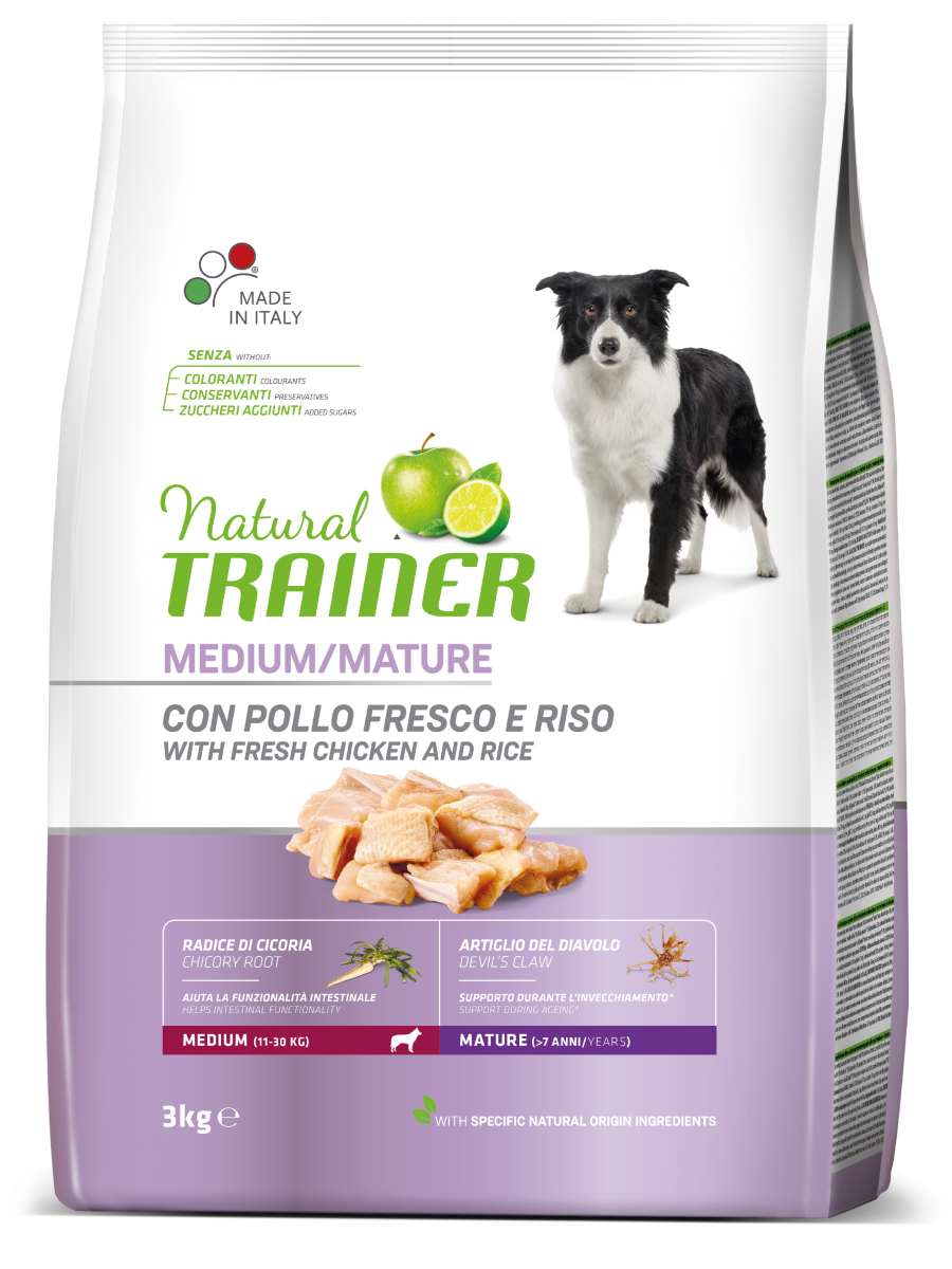 Natural Trainer cane Medium Maturity con pollo