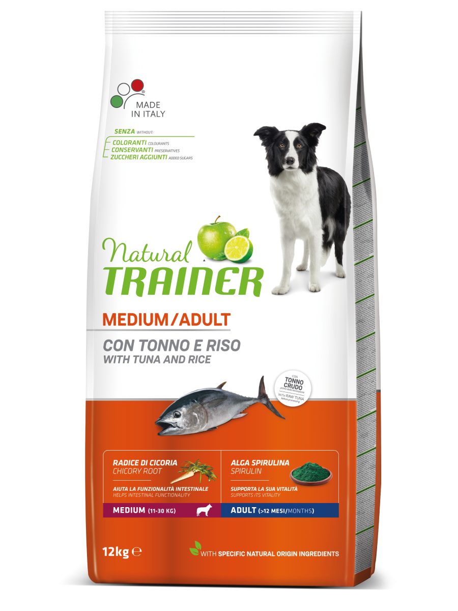 Natural Trainer cane Adult Medium con tonno