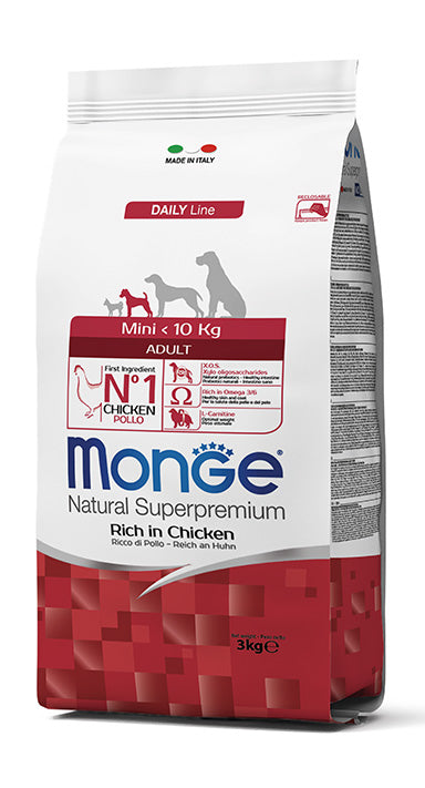MONGE DOG Mini Adult Ricco di Pollo