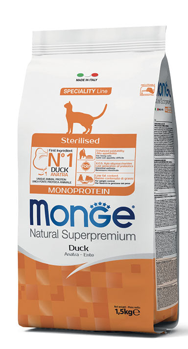 Sterilised Monoprotein – Anatra 1,5kg