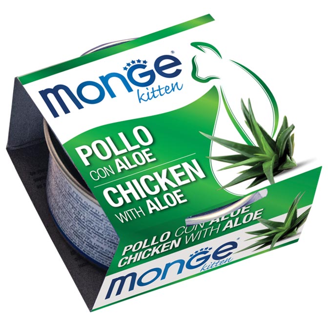 MONGE Pollo con Aloe – Kitten 80gr