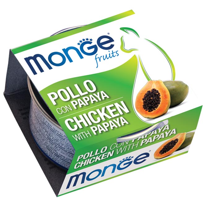 MONGE Pollo con Papaya 80gr