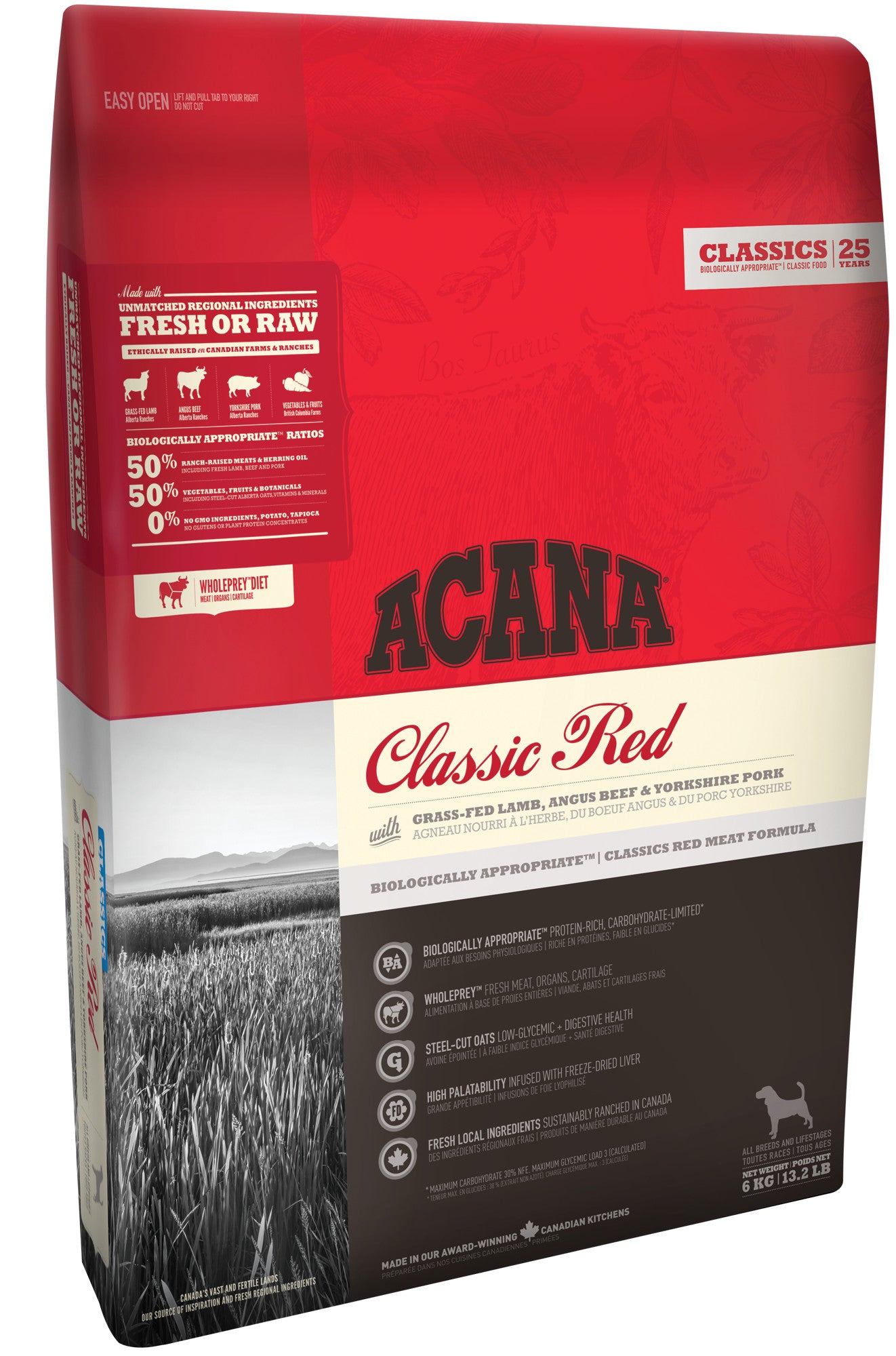 Acana Dog - Classics New - CLASSIC RED