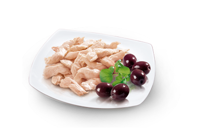 PETREET Sfilaccetti di Pollo con Olive Nere 70gr x 6pz