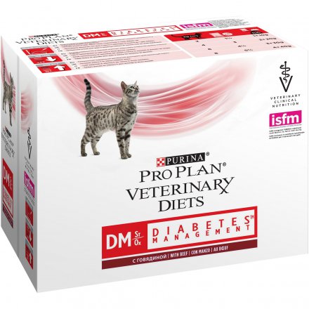 PURINA PRO PLAN VETERINARY DIETS umido gatto DM Diabetes Management St/Ox 10X85GR