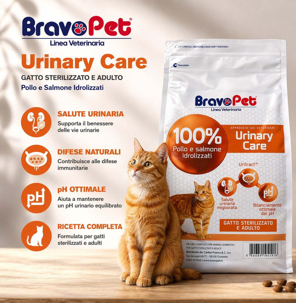 BRAVOPET DIET GATTO 1,5KG URINARI CARE