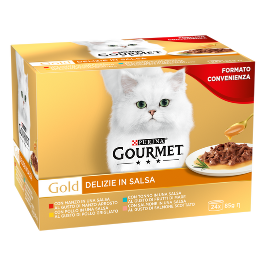 Gourmet Gold Cat Adult Delizie in Salsa 24x85 gr