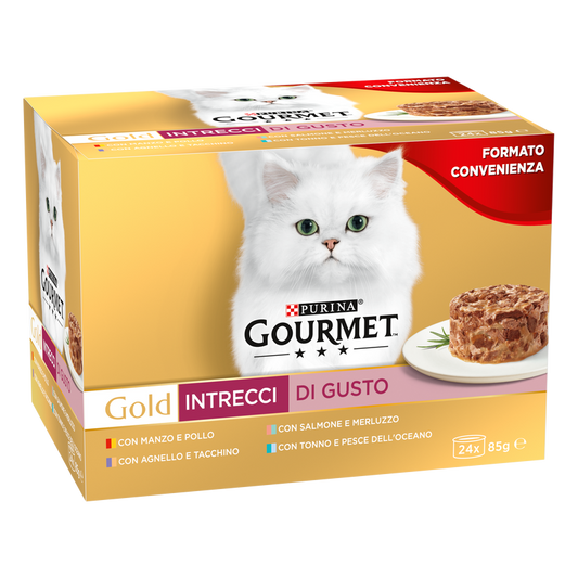 Gourmet Gold Cat Adult Intrecci di Gusto 24x85 gr