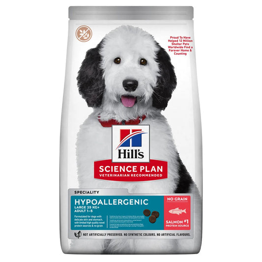 Hill's Science Plan Hypoallergenic Adult Large per cani con salmone 12kg