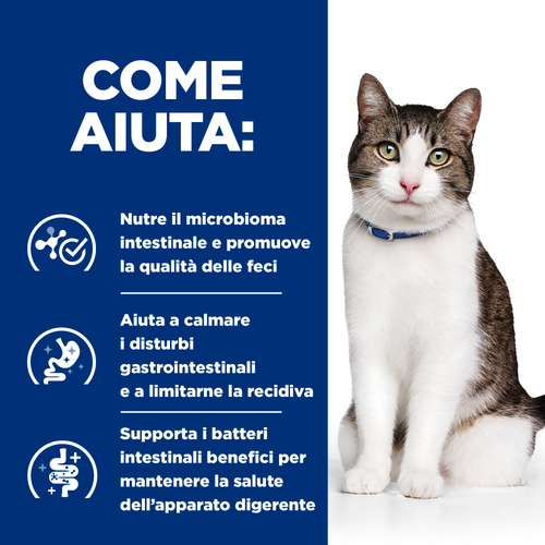 Hill's Prescription Diet gatti Gastrointestinal Biome Stress con pollo 1,5kg
