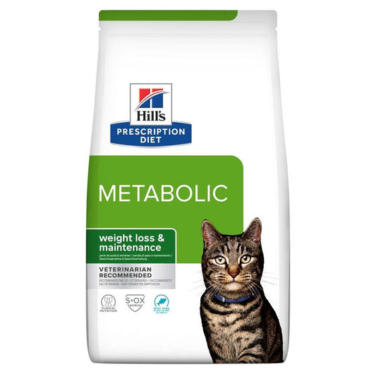 Hill's PRESCRIPTION DIET  Metabolic alimento secco per gatti tonno 1,5kg