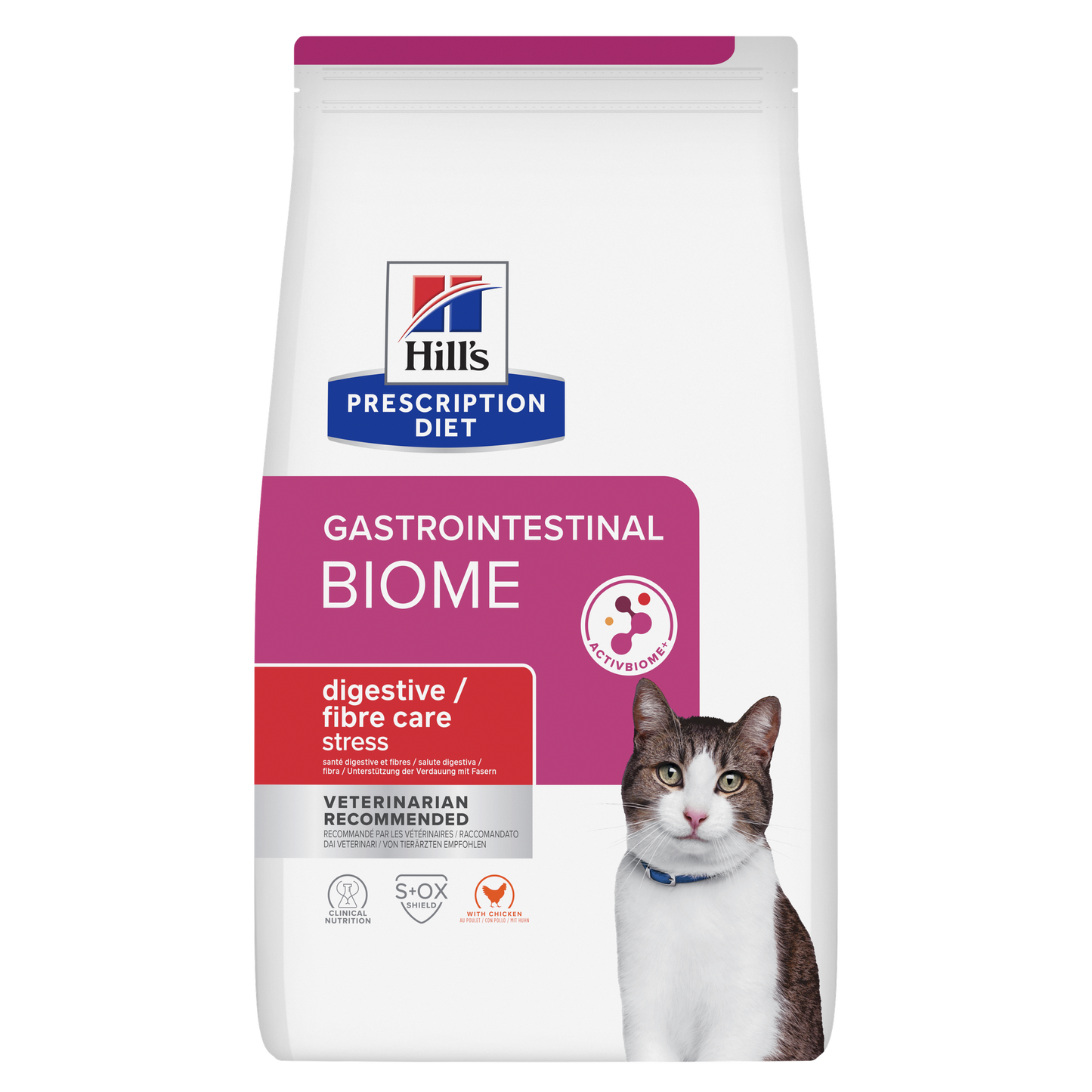 Hill's Prescription Diet gatti Gastrointestinal Biome Stress con pollo 1,5kg