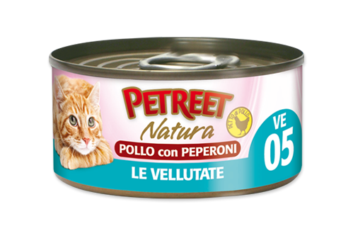 PETREET Vellutata di Pollo con Peperoni 70gr x 6pz