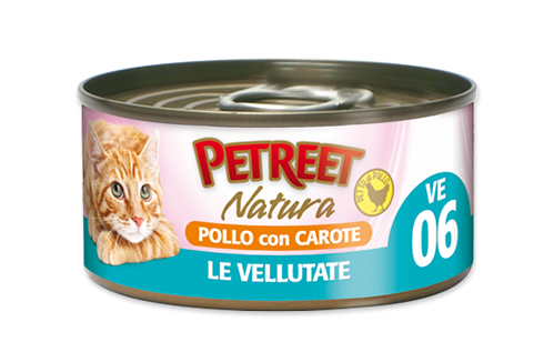 PETREET Vellutata di Pollo con Carote 70gr x 6pz