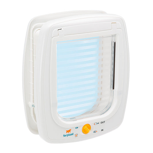 SWING 9 Portina per grandi gatti e piccoli cani. Chiusura a 4 vie.BIANCA