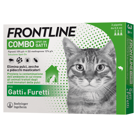 FRONTLINE COMBO GATTI 3 PIPETTE 0,5ML