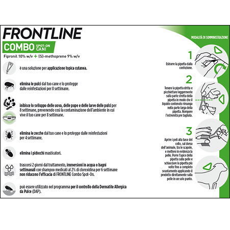 FRONTLINE COMBO CANI 2-10KG 3 PIPETTE DA 0,67ML