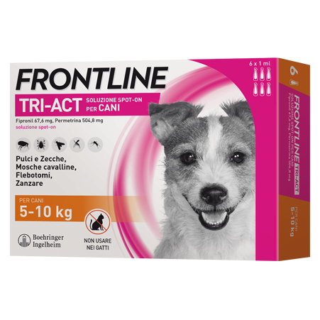 FRONTLINE TRIACT CANI 5-10KG 3 PIPETTE DA 2ML