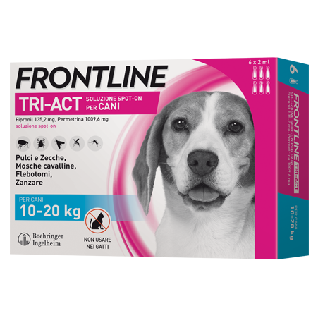 FRONTLINE TRIACT CANI 10-20KG 3 PIPETTE DA 2ML