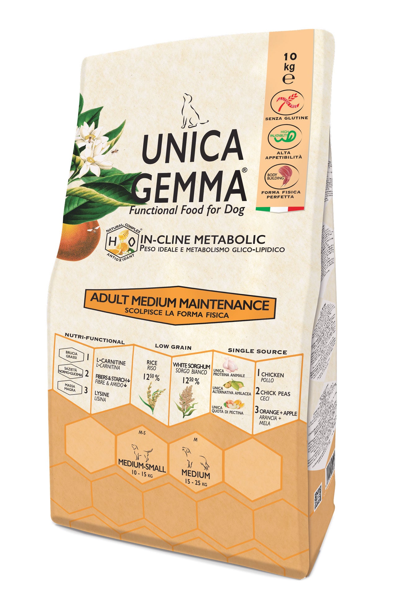 Unica Gemma Adult Medium Pollo,Riso - Maintenance 2kg