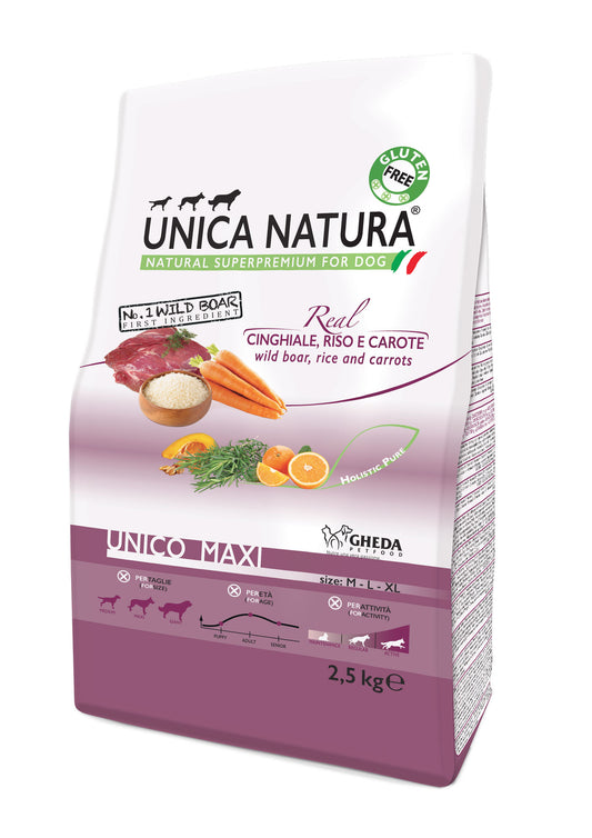 Unica Natura Maxi - Cinghiale,riso 12kg