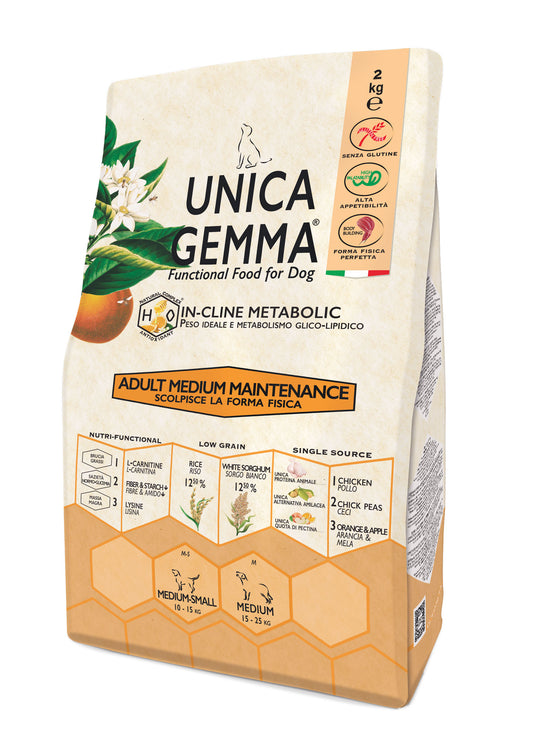 Unica Gemma Adult Medium Pollo,Riso - Maintenance 10kg