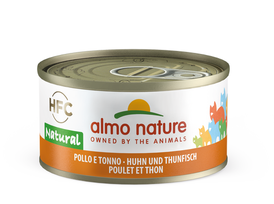 HFC CAT Natural - con Pollo e Tonno 55gr, 70gr, 140gr, e 280gr