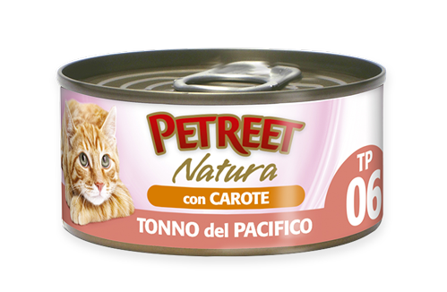 PETREET Tonno del Pacifico con Carote 70gr x 6pz