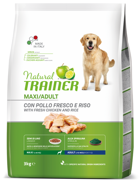 Natural Trainer cane Adult Maxi con pollo
