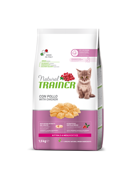 Natural Trainer gatto Kitten con Pollo Fresco 1,5kg