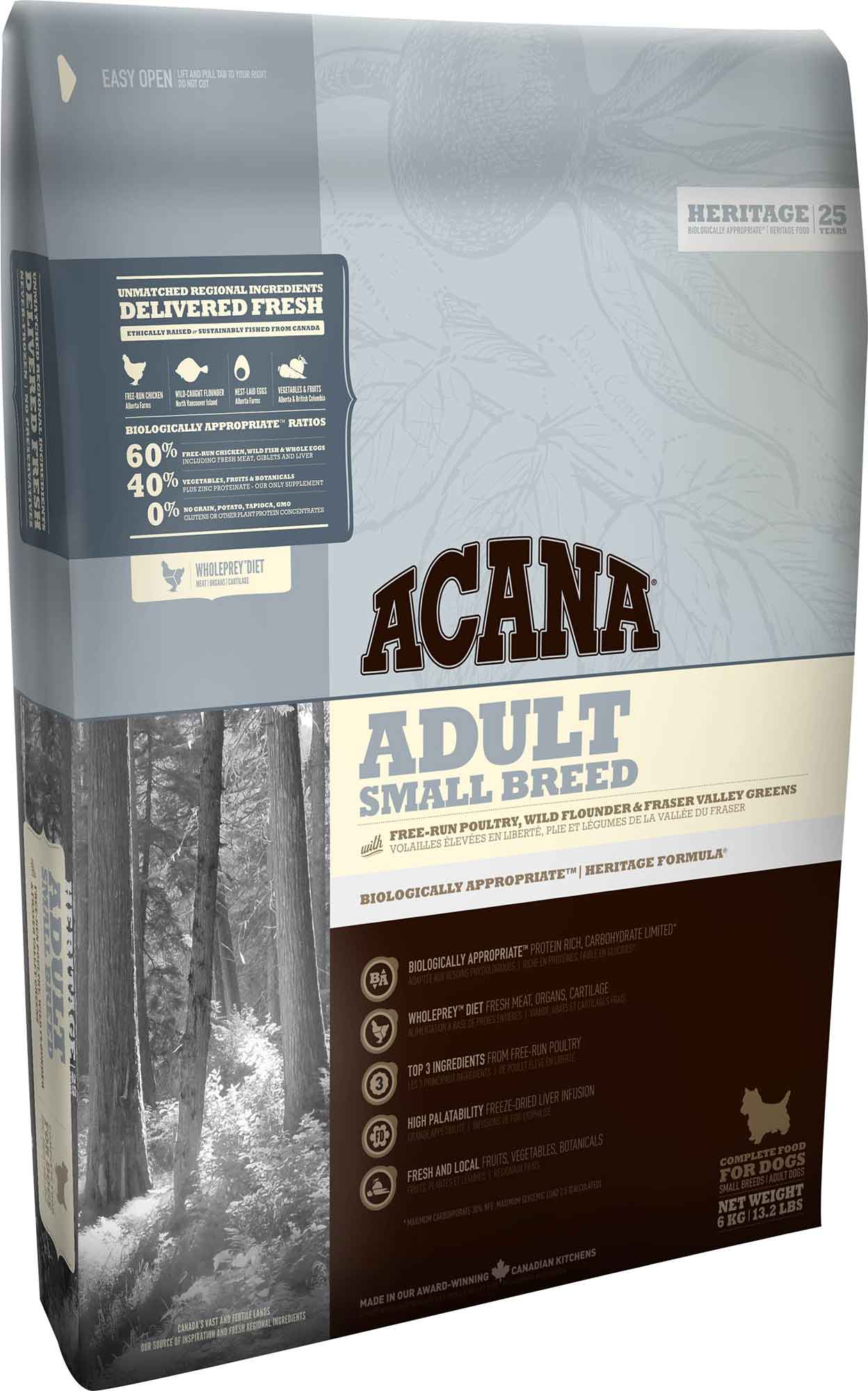 Acana Dog -  Heritage - ADULT SMALL BREED 2KG